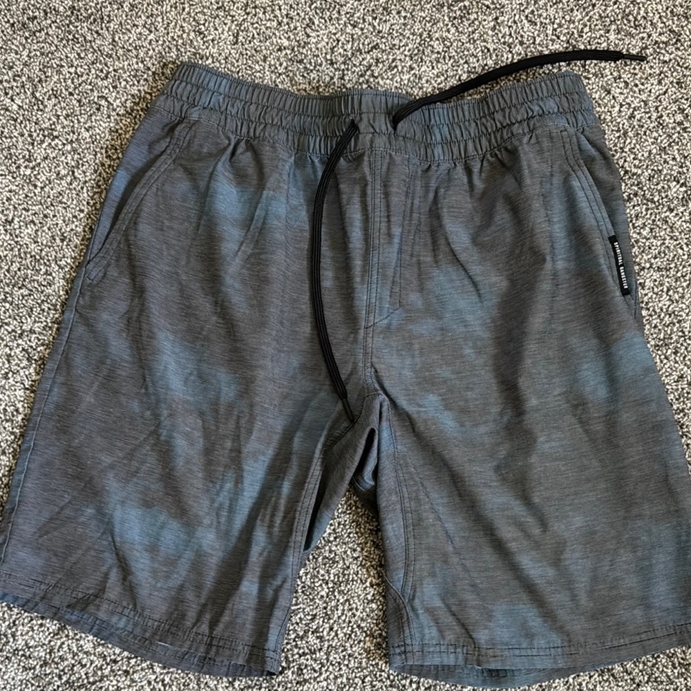 Men's Blue and Gray camouflage shorts
